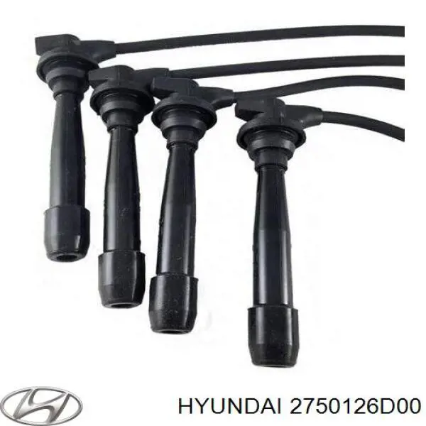 Zestaw przewodów wysokiego napięcia 2750126D00 Hyundai/Kia