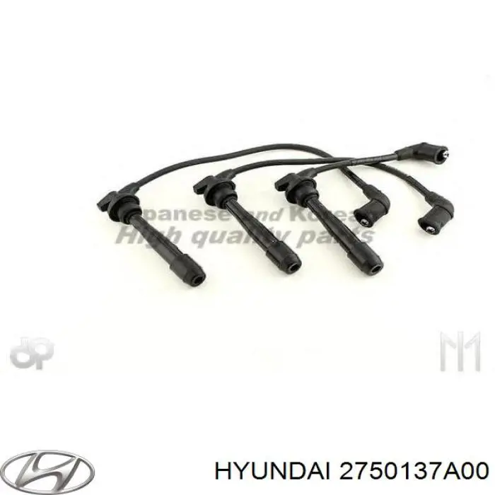 Do koszyka 2750137A00 Hyundai/Kia Zestaw przewodów wysokiego napięcia
