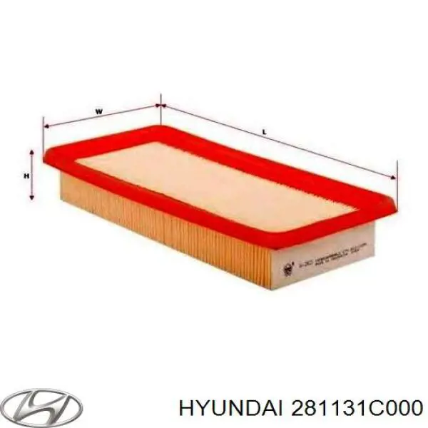 Do koszyka 281131C000 Hyundai/Kia Filtr powietrza