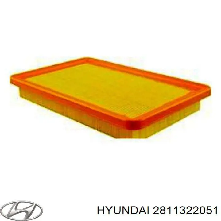Do koszyka 2811322051 Hyundai/Kia Filtr powietrza