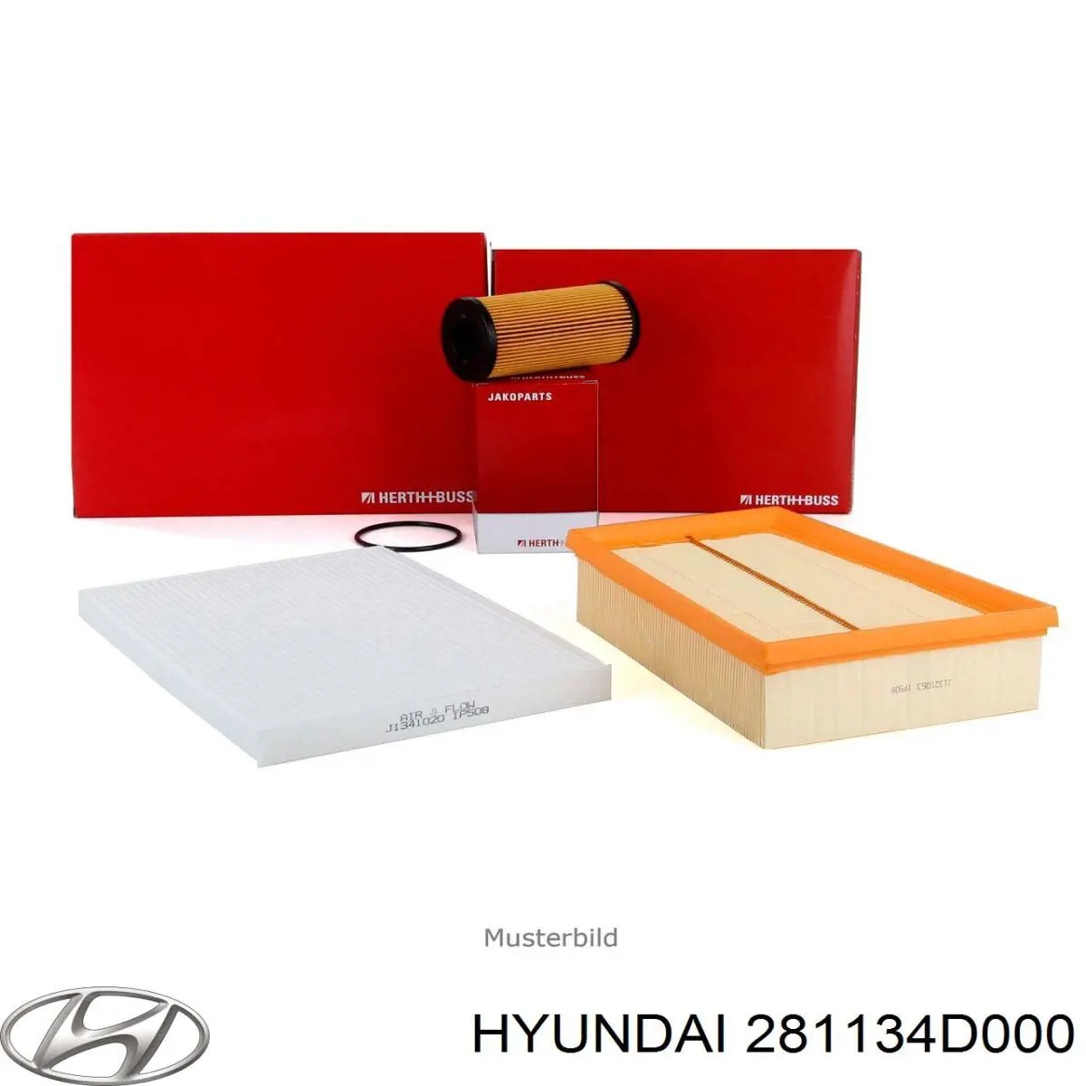 Do koszyka 281134D000 Hyundai/Kia Filtr powietrza