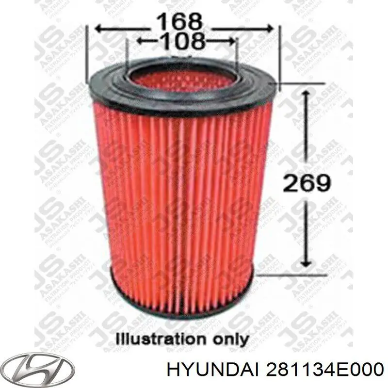 Filtr powietrza 281134E000 Hyundai/Kia