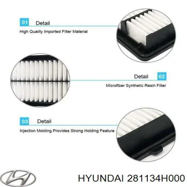 281134H000 Hyundai/Kia Filtr powietrza