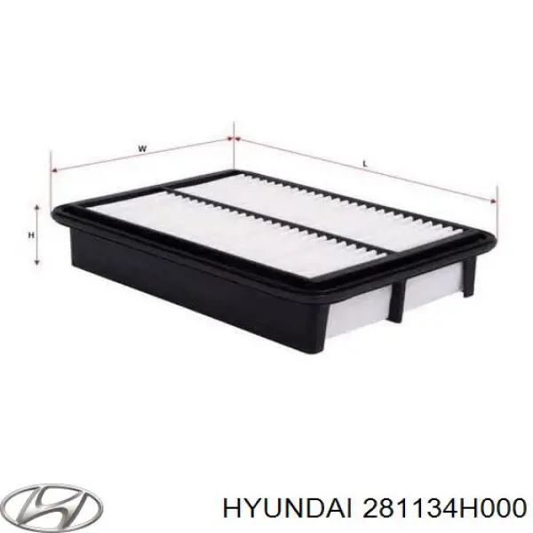 Filtr powietrza Hyundai/Kia 281134H000 cena, od 12,28 USD