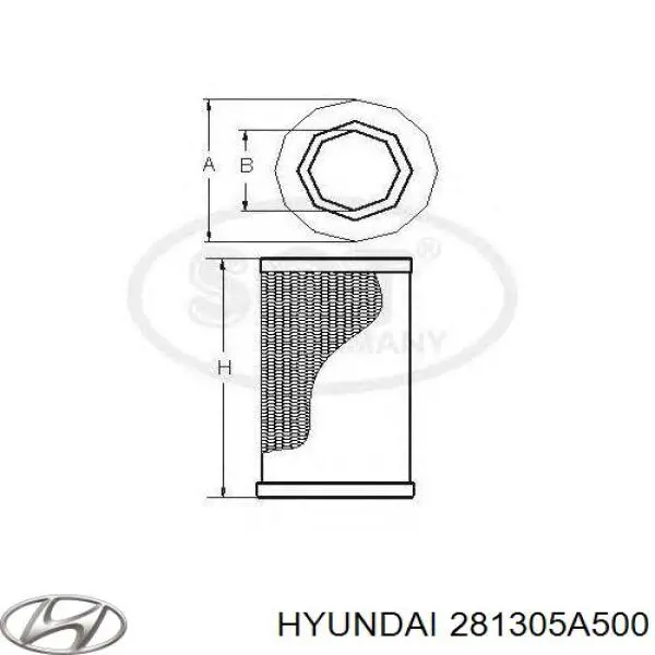 Filtr powietrza Hyundai/Kia 281305A500 cena, od 36,53 USD