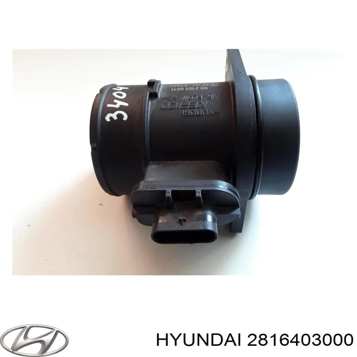 Do koszyka 2816403000 Hyundai/Kia Czujnik przepływu powietrza, przepływomierz powietrza M.A.F.