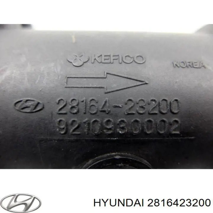 Do koszyka 2816423200 Hyundai/Kia Czujnik przepływu powietrza, przepływomierz powietrza M.A.F.