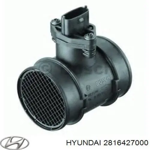 Do koszyka 2816427000 Hyundai/Kia Czujnik przepływu powietrza, przepływomierz powietrza M.A.F.