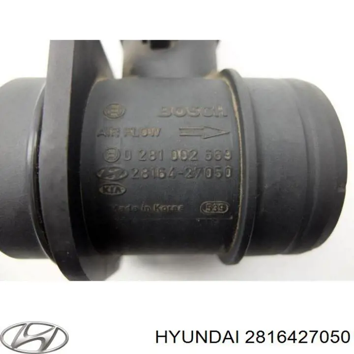 Czujnik przepływu powietrza, przepływomierz powietrza M.A.F. Hyundai/Kia 2816427050 cena, od 44,27 USD