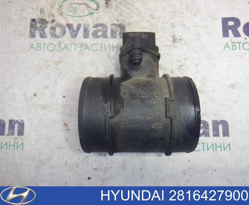 2816427900 Hyundai/Kia Czujnik przepływu powietrza, przepływomierz powietrza M.A.F.