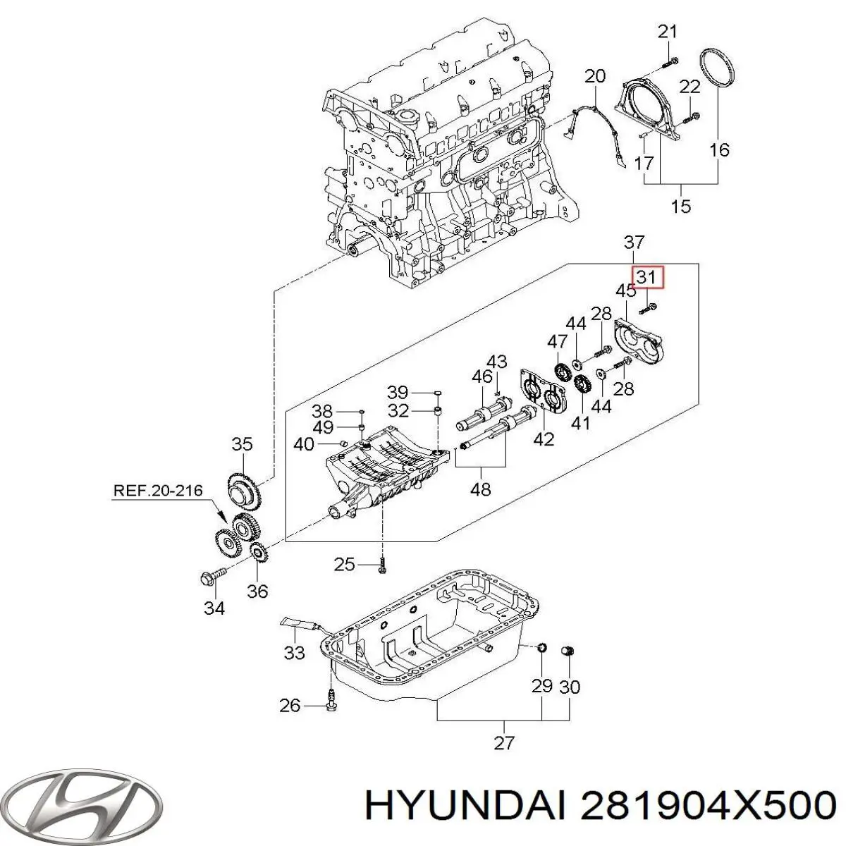 Do koszyka Chłodnica intercoolera KIA Carnival III UVP