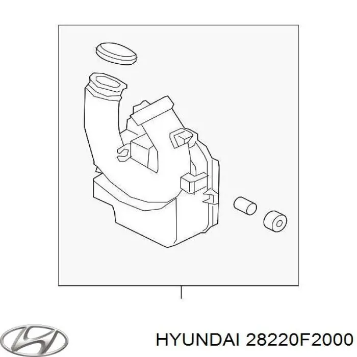Rezonator filtra powietrza Hyundai/Kia 28220F2000 cena, od 74,96 USD