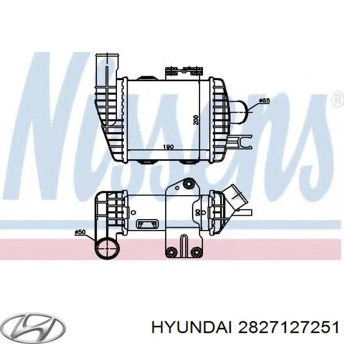 Chłodnica intercoolera Hyundai/Kia 2827127251 cena, od 123,43 USD