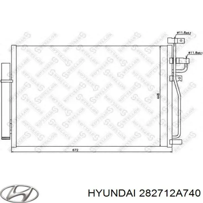 282712A740 Hyundai/Kia Chłodnica intercoolera