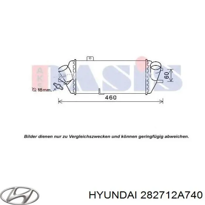 282712A740 Hyundai/Kia chłodnica intercoolera