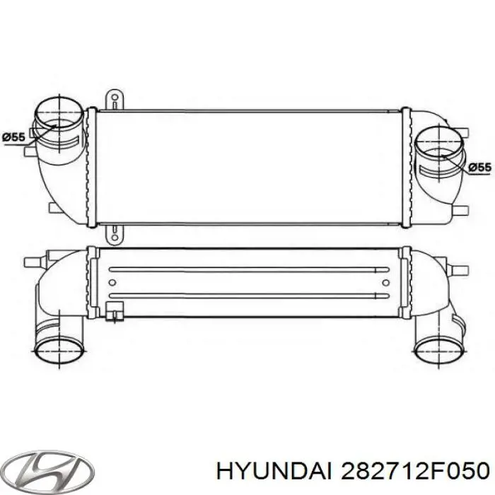 Do koszyka 282712F050 Hyundai/Kia Chłodnica intercoolera