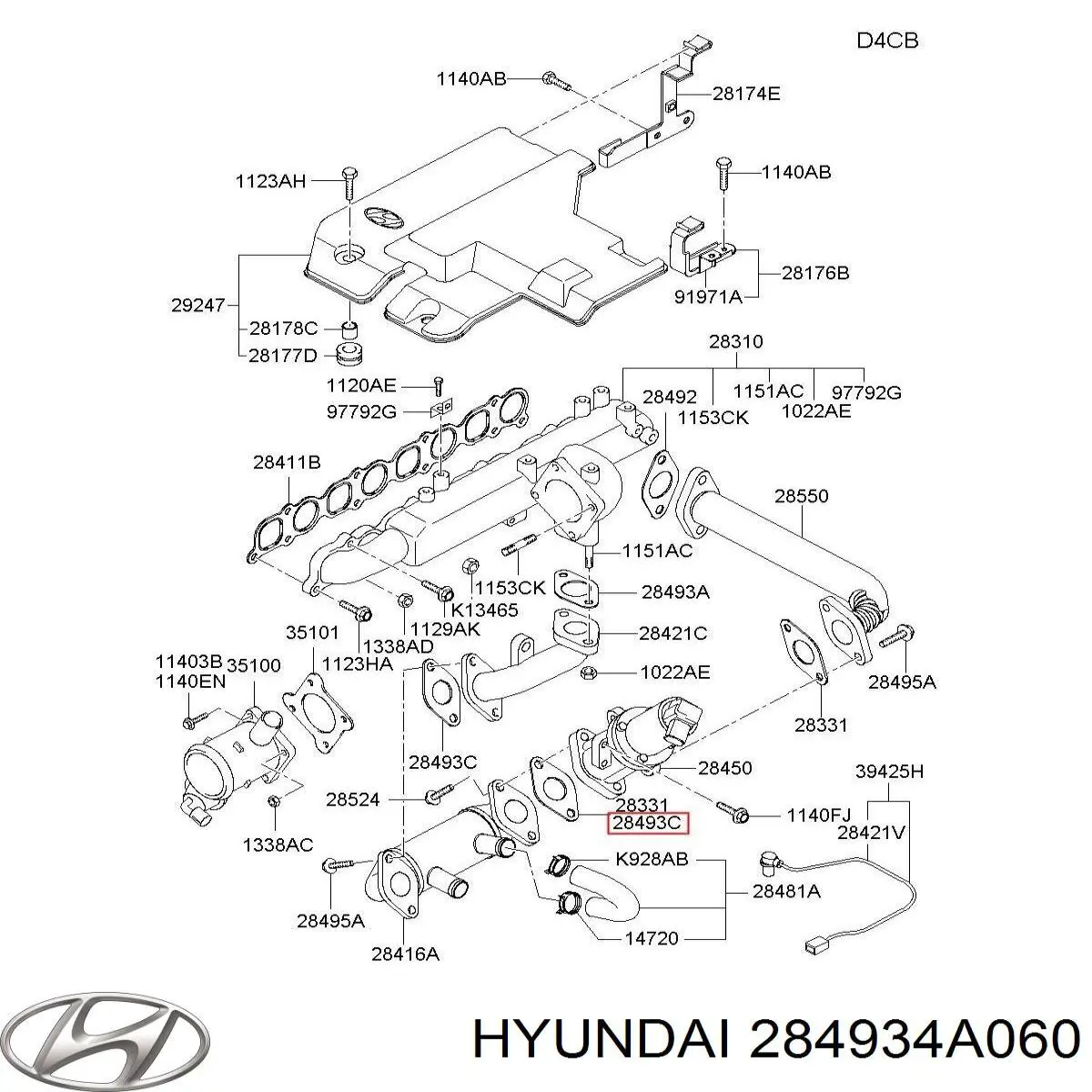 Uszczelka zaworu recyrkulacji EGR Hyundai/Kia 284934A060 cena, od 11,85 USD