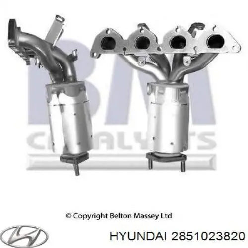 Konwerter-katalizator Hyundai/Kia 2851023820 cena, od 807,02 USD