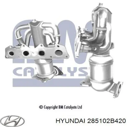 285102B420 Hyundai/Kia Kolektor wydechowy