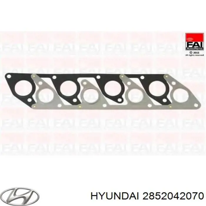 2852042070 Hyundai/Kia Uszczelka kolektora dolotowego/wylotowego połączona
