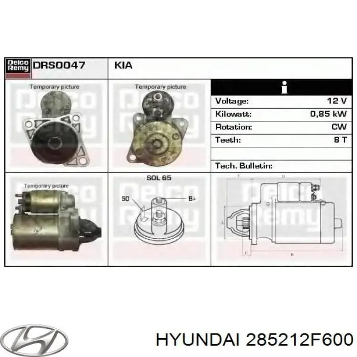 Do koszyka 285212F600 Hyundai/Kia Uszczelka kolektora wydechowego