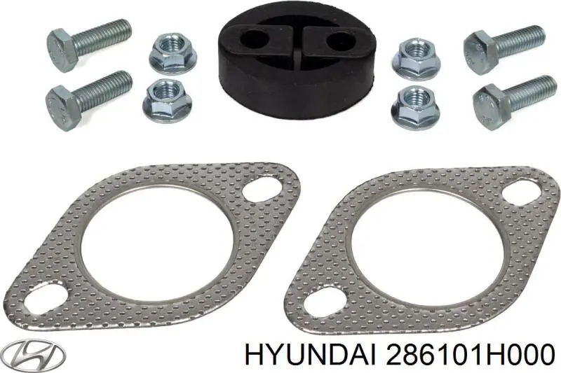 Do koszyka 286101H000 Hyundai/Kia Rura wydechowa, od katalizatora do tłumika