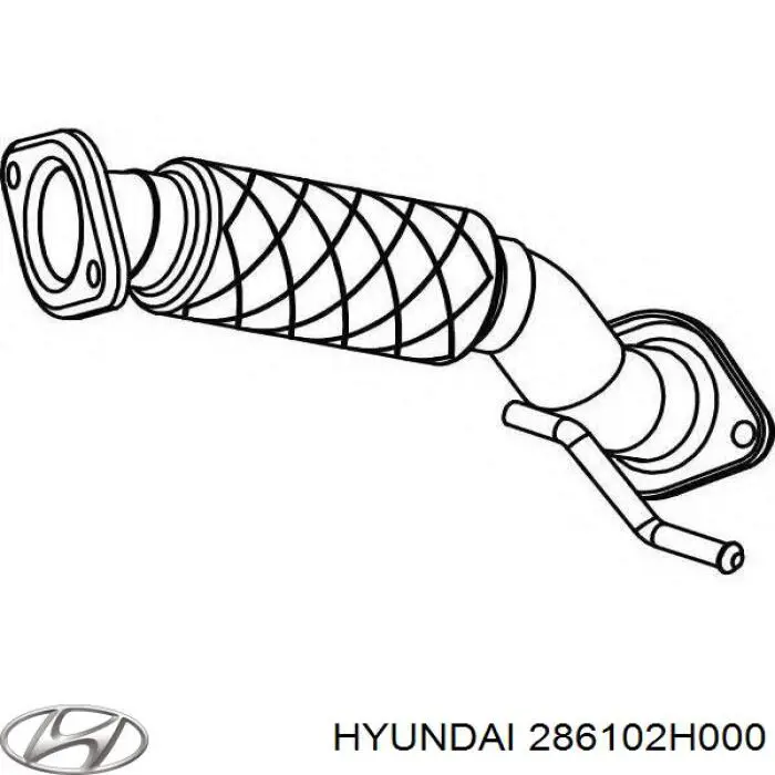 Do koszyka 286102H000 Hyundai/Kia Przedni rura przyjęcia (kalesony) tłumika