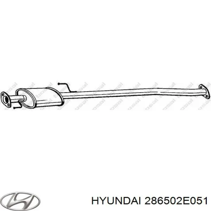 286502E051 Hyundai/Kia Kolektor wydechowy