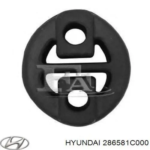 Do koszyka 286581C000 Hyundai/Kia Poduszka mocowania tłumika