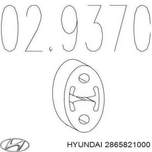 Poduszka mocowania tłumika Hyundai/Kia 2865821000 cena, od 2,03 USD