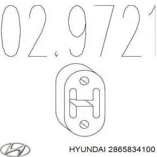 Do koszyka 2865834100 Hyundai/Kia Poduszka mocowania tłumika
