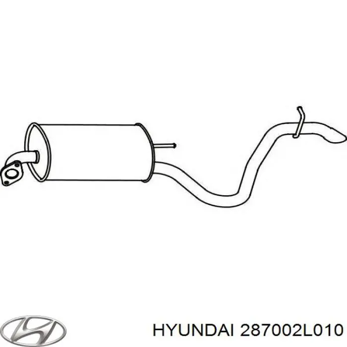 Tłumik, tylna część Hyundai/Kia 287002L010 cena, od 73,79 USD