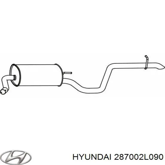 Tłumik, tylna część Hyundai/Kia 287002L090 cena, od 110,90 USD