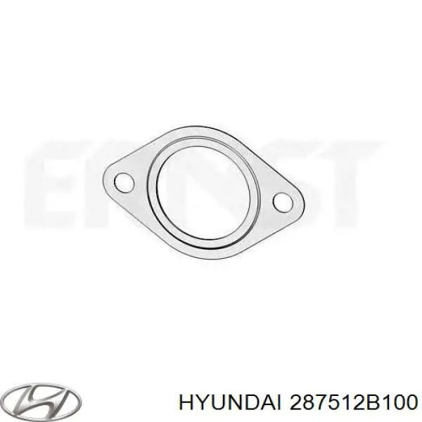 Do koszyka 287512B100 Hyundai/Kia Uszczelka rury odbiornika tłumika
