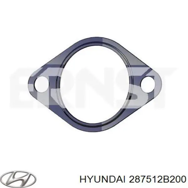 Do koszyka 287512B200 Hyundai/Kia Uszczelka rury odbiornika tłumika