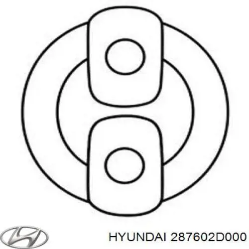 Do koszyka 287602D000 Hyundai/Kia Poduszka mocowania tłumika