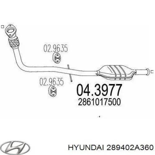 Konwerter-katalizator Hyundai Matrix minivan (FC) (2001 - 2005) cena, od 363,67 USD