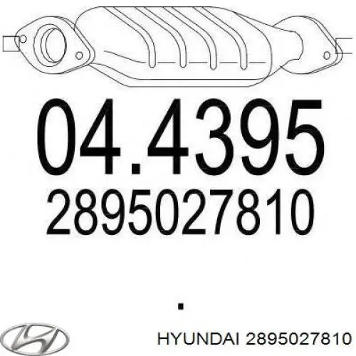 Konwerter-katalizator do Hyundai Santa Fe II CM