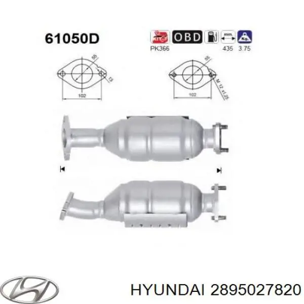 Do koszyka Konwerter-katalizator Hyundai Santa Fe II CM
