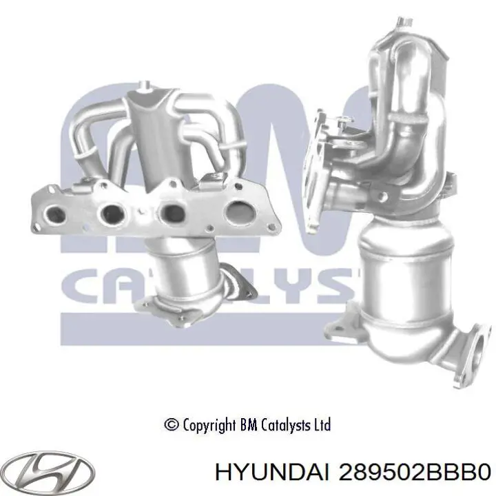 Konwerter-katalizator Hyundai/Kia 289502BBB0 cena, od 853,73 USD