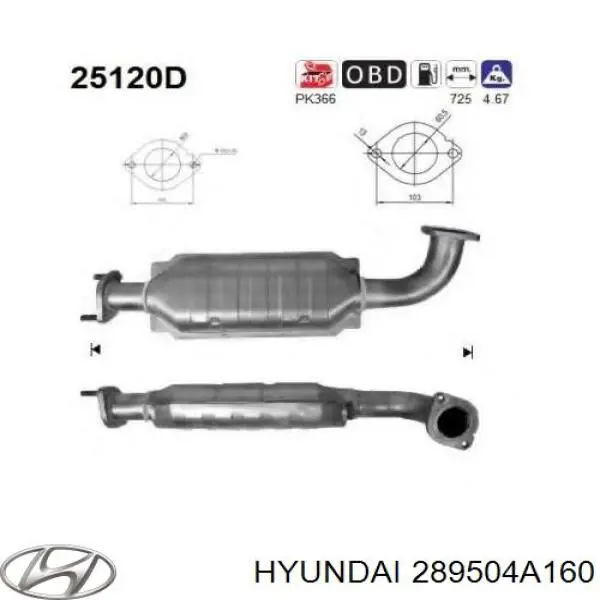 Konwerter-katalizator KIA Sorento I SUV (JC) (2002 - 2006) cena, od 719,89 USD