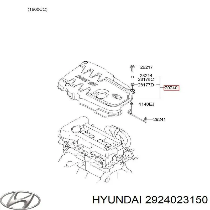 Pokrywa silnika dekoracyjna Hyundai Tucson I SUV (JM) (2004 - 2010) cena, od 105,90 USD