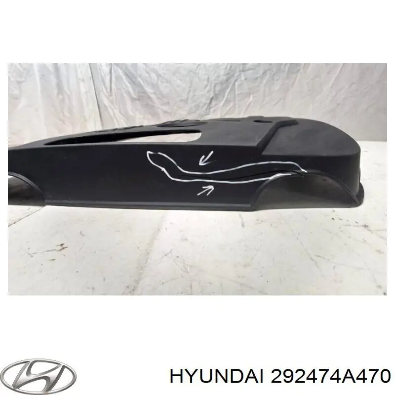 Do koszyka Pokrywa silnika dekoracyjna KIA Sorento I JC