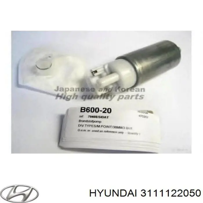 Pompa paliwa elektryczna zanurzeniowa Hyundai/Kia 3111122050 cena, od 39,38 USD