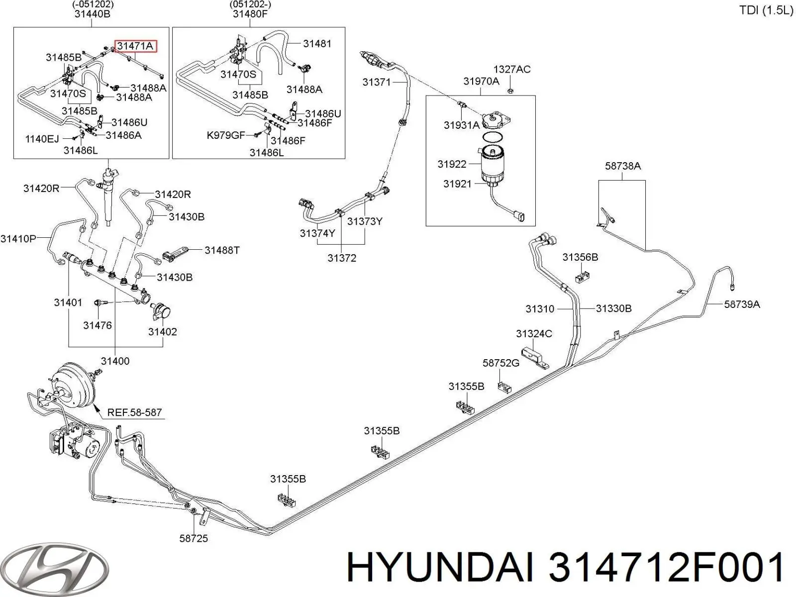 Rurka paliwa, zwrotna od wtryskiwaczy KIA Sportage III SUV (SL) (2009 - 2017) cena, od 56,69 USD