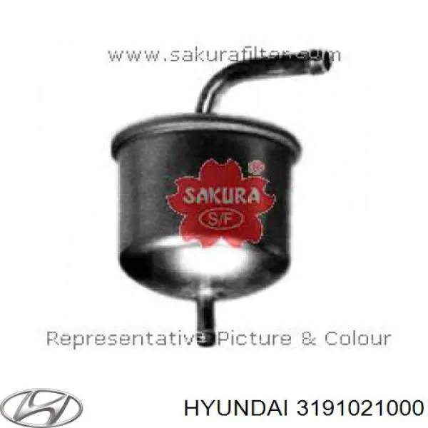 Do koszyka 3191021000 Hyundai/Kia Filtr paliwa