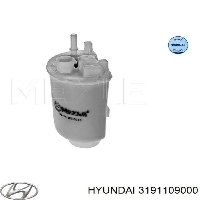Do koszyka 3191109000 Hyundai/Kia Filtr paliwa