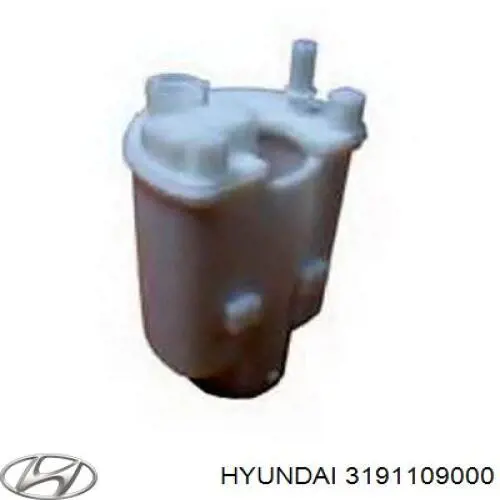 Do koszyka 3191109000 Hyundai/Kia Filtr paliwa