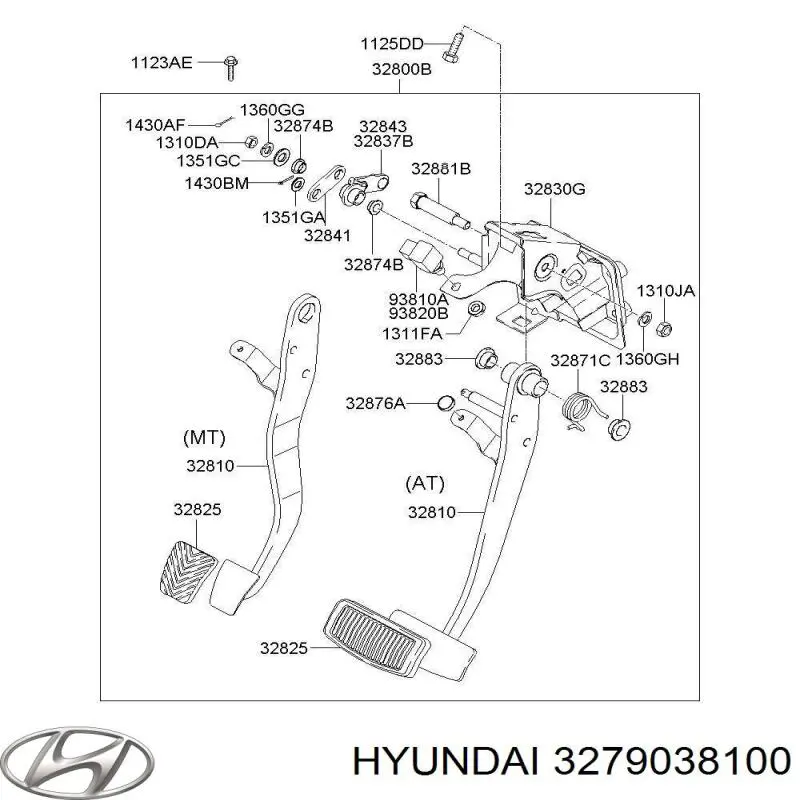 Pedał przyspieszenia (gazu) do Hyundai Sonata IV EF