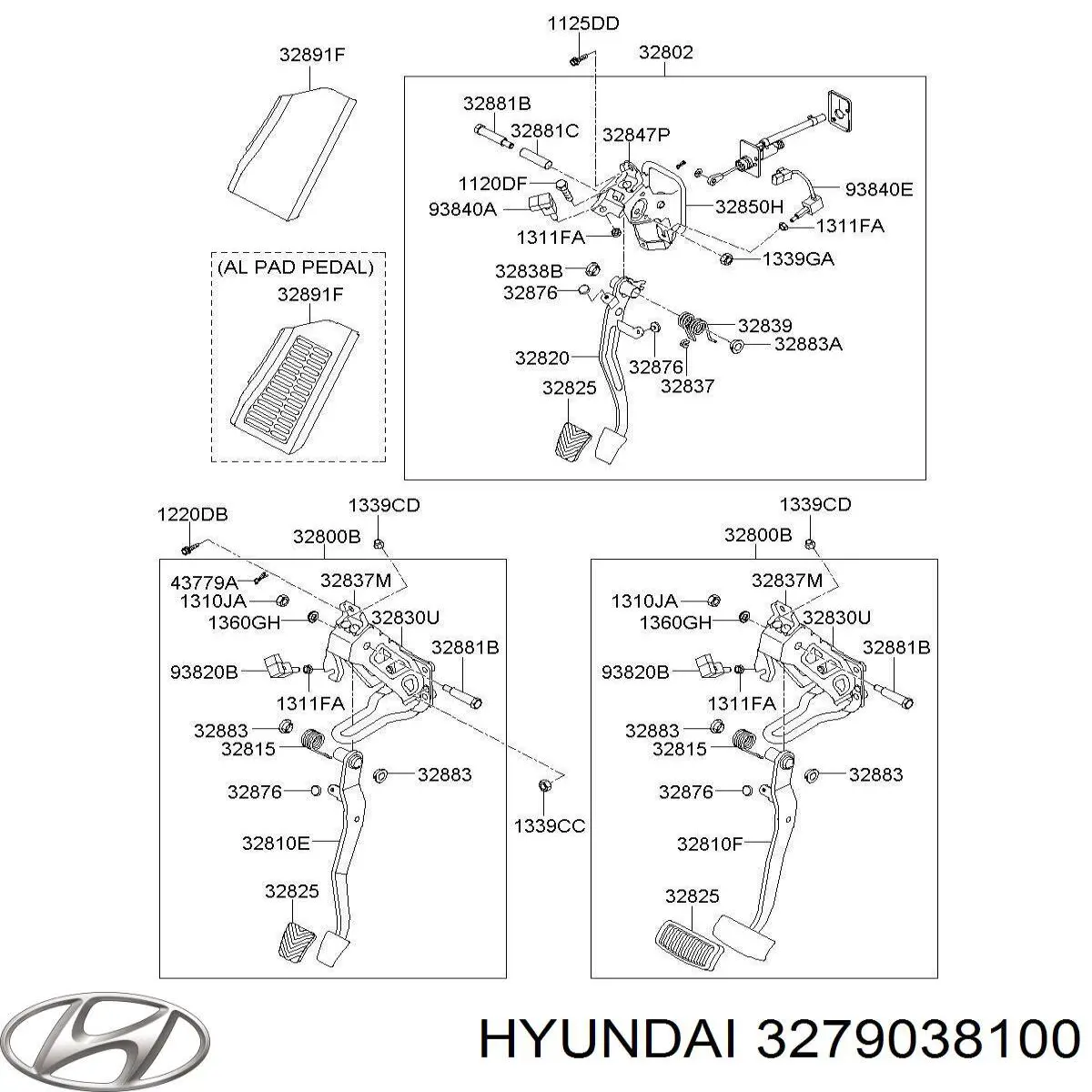 Do koszyka Pedał przyspieszenia (gazu) Hyundai Sonata IV EF